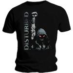 Disturbed T-Shirt Officiel dérangé Immortalized 'Up Yer Military' Poing Toutes Tailles - Noir - XX-Large
