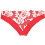 Slips Dita Von Teese rouges à fleurs en coton Taille XS romantiques pour femme en promo 
