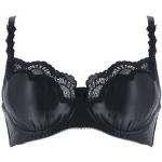 Soutiens-gorge emboîtants Dita Von Teese noirs en satin à pompons 100C Taille L plus size look Pin-Up pour femme 