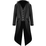Vestes de costume noires à manches longues Taille XXL steampunk pour homme 