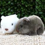 Peluches de hamster en peluche à motif animaux de 18 cm 
