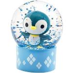 Boules à neige Djeco bleues à motif pingouins 