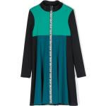 Robes à manches longues DKNY bleues de créateur Taille 5 ans pour fille en promo de la boutique en ligne Farfetch.com 
