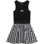 Robes à carreaux DKNY noires à carreaux de créateur Taille 8 ans pour fille de la boutique en ligne Miinto.fr avec livraison gratuite 