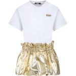 Robes à manches courtes DKNY blanches à logo de créateur Taille 10 ans look casual pour fille de la boutique en ligne Miinto.fr avec livraison gratuite 