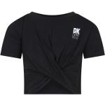 T-shirts à col rond DKNY noirs en coton de créateur Taille 10 ans pour fille de la boutique en ligne Miinto.fr avec livraison gratuite 