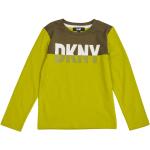 T-shirts à col rond DKNY vert anis de créateur Taille 8 ans pour fille de la boutique en ligne Miinto.fr 