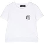 T-shirts de créateur DKNY blancs enfant bio éco-responsable Taille 14 ans en promo 