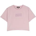 T-shirts de créateur DKNY roses en coton mélangé enfant en promo 
