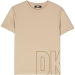 T-shirts à imprimés de créateur DKNY taupe enfant bio éco-responsable en promo 