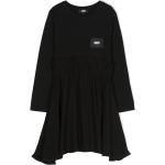 Robes à manches longues DKNY noires de créateur Taille 8 ans pour fille en promo de la boutique en ligne Farfetch.com 