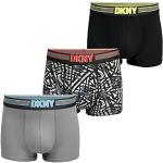 DKNY Mens Premium Supersoft Modal Cotton Boxer Trunks Multipack of 3 Caleçon Boxeur, Monmouth-Black/Print/Lead, M (Lot de 3) Homme