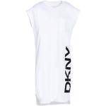 Robes courtes de créateur DKNY blanches courtes sans manches à col rond Taille XS pour femme 