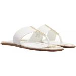 Sandales de créateur DKNY blanches en promo 