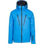 Vestes de ski Trespass bleues imperméables coupe-vents respirantes avec jupe pare-neige Taille XXL look fashion pour homme 