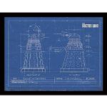 Doctor Who (Dalek Blueprint 30 x 40 cm Objet Souvenir