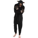 Pyjamas combinaisons pour fêtes de Noël noirs à motif animaux Taille L look fashion pour homme en promo 