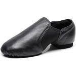 Chaussures de jazz Dogeek noires en cuir respirantes Pointure 36 look casual pour homme 