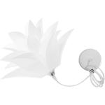 Suspensions design blanches à motif fleurs romantiques 