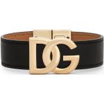 Bracelets de créateur Dolce & Gabbana Dolce noirs en cuir en cuir pour homme 