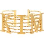 Bracelets de créateur Dolce & Gabbana Dolce jaunes en métal look fashion pour femme 