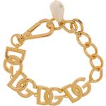 Bracelets de perles de créateur Dolce & Gabbana Dolce jaunes en verre à perles 