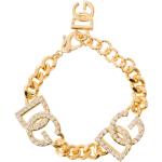 Bracelets de créateur Dolce & Gabbana Dolce jaunes en cristal pour femme 