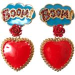 Boucles d'oreilles à clip de créateur Dolce & Gabbana Dolce multicolores en laiton 