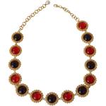 Colliers en or de créateur Dolce & Gabbana Dolce multicolores en cristal 