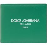 Portefeuilles de créateur Dolce & Gabbana Dolce verts en cuir en cuir 