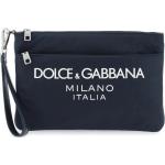 Pochettes de créateur Dolce & Gabbana Dolce bleues en caoutchouc 