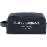 Trousses maquillage de créateur Dolce & Gabbana Dolce bleues en cuir 
