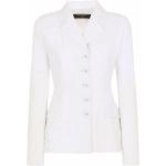 Blazers de créateur Dolce & Gabbana Dolce blancs patchwork en dentelle à manches longues Taille XS pour femme 