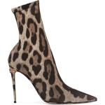 Bottines de créateur Dolce & Gabbana Dolce marron à effet léopard léopard Pointure 41 pour femme en promo 