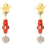Boucles d'oreilles à clip de créateur Dolce & Gabbana Dolce en cristal pour femme en promo 