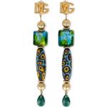 Boucles d'oreilles pendantes de créateur Dolce & Gabbana Dolce en laiton à perles pour femme en promo 