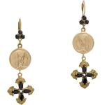 Boucles d'oreilles pendantes de créateur Dolce & Gabbana Dolce en or jaune 18 carats pour femme 