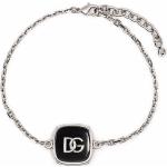 Dolce & Gabbana bracelet à plaque logo - Argent