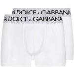 Caleçons de créateur Dolce & Gabbana Dolce blancs en coton look sportif pour homme 