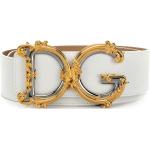 Ceintures de créateur Dolce & Gabbana Dolce blanches en cuir en cuir 85 pour femme 