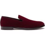 Chaussures de créateur Dolce & Gabbana Dolce rouges en velours à motif moutons en cuir à bouts ronds Pointure 41 pour homme en promo 