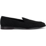 Chaussures casual de créateur Dolce & Gabbana Dolce noires en velours à bouts en amande Pointure 41 look casual pour homme 