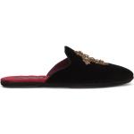 Chaussures de créateur Dolce & Gabbana Dolce noires en velours en daim à bouts en amande Pointure 41 pour homme 