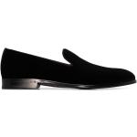 Chaussures de créateur Dolce & Gabbana Dolce noires en velours en cuir à bouts ronds Pointure 41 pour homme 