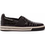 Chaussures de créateur Dolce & Gabbana Dolce noires à effet crocodile en caoutchouc en cuir à bouts ronds Pointure 41 pour homme 
