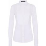 Chemises de créateur Dolce & Gabbana Dolce blanches en popeline à manches longues stretch à manches longues Taille XS classiques pour femme 