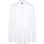 Chemises de créateur Dolce & Gabbana Dolce blanches à manches longues à manches longues classiques pour homme 