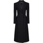 Manteaux en laine de créateur Dolce & Gabbana Dolce noirs en laine à manches longues Taille L pour femme 
