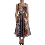 Robes de créateur Dolce & Gabbana Dolce multicolores patchwork midi Taille XS pour femme 