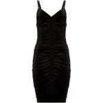 Robes en velours de soirée de créateur Dolce & Gabbana Dolce noires en velours Taille XS pour femme 